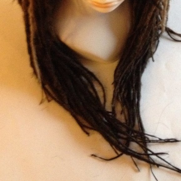 Brand New Full Cap Dread Dreadlock Wig Brown Bangs main image 7